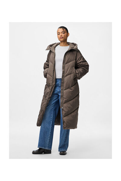 PIECES Pcjolie Long Puffer Jacket