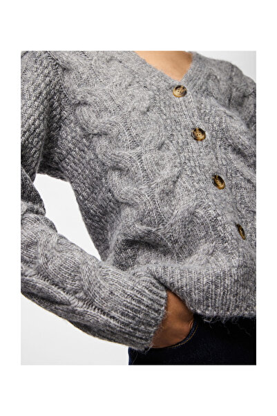 PIECES Pcnina Ls V-Neck Knit Cardigan Noos Bc