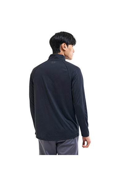 Under Armour Ua Tech 2.0 1/2 Zip 1328495-001 Erkek Siyah Tişört
