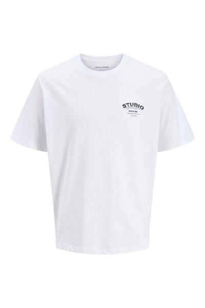 Jack & Jones تي شيرت رجالي دائري محبوك