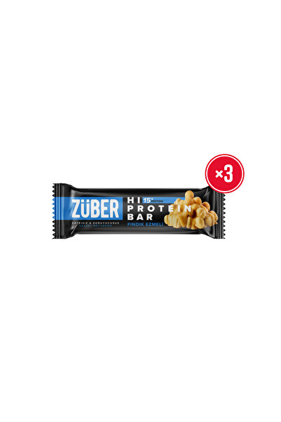 Züber High Protein Hazelnut Butter Bar - 45g X 3 Pieces