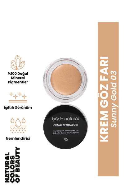 Bade Natural Krem Göz Farı Sunny Gold 03 %100 Doğal