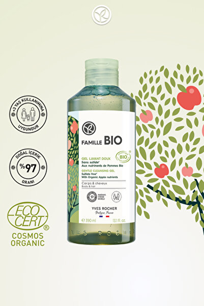 Yves Rocher Tüm Aile Için Organik Sertifikalı Famille Bio Saç Ve Vücut Şampuanı-390 Ml-90686