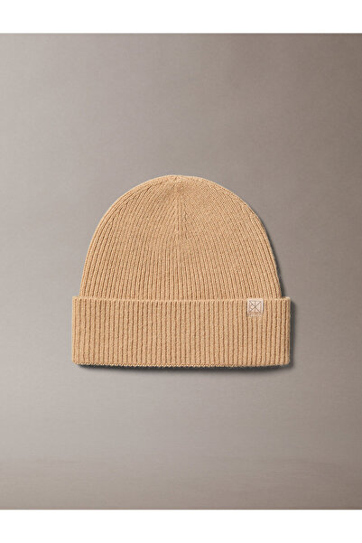 Calvin Klein Emblem Cashmere Beanie