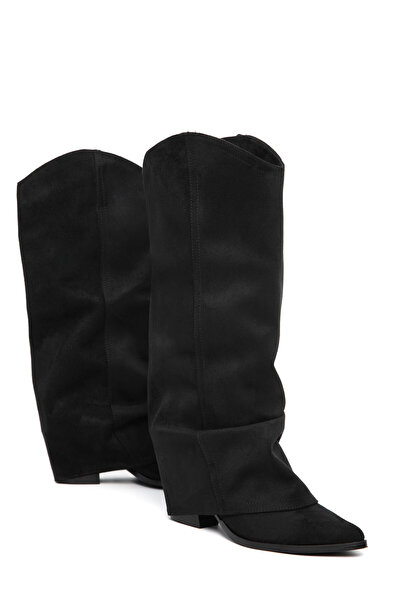 SOHO Černé semišové dámské boty 21130