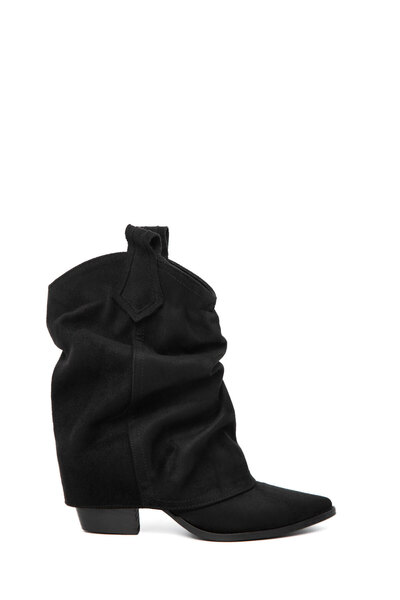 SOHO Siyah Süet Kadın Bot & Bootie 21129