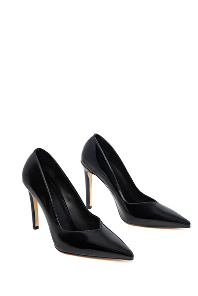 SOHO Pantofi clasici cu toc pentru femei din piele lacuita neagra 21147