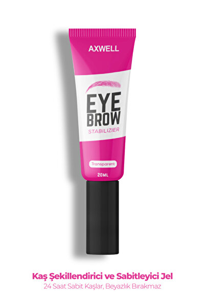 AXWELL Şeffaf Kaş Sabitleyici & Şekillendirici Jel Maskara - Eyebrow Mascara 20 ml
