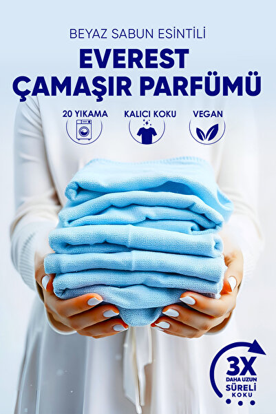 Evonox Clean Granül Çamaşır Parfümü & Çamaşır Yumuşatıcı Everest Beyaz Sabun Esintisi 210 gr