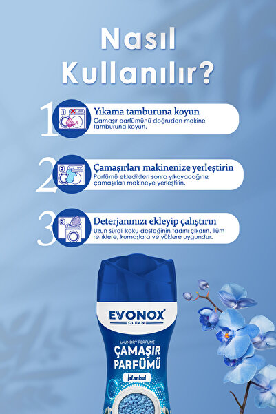 Evonox Clean Granül Çamaşır Parfümü & Çamaşır Yumuşatıcı İstanbul 210 gr