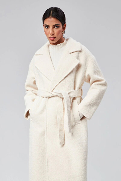 Bolivente Γυναικείο παλτό Boucle Stamp Oversize