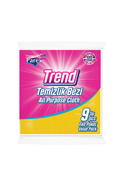 Parex Trend Lavetă de curățare Eco Pachet 38 x 40 cm 9 bucăți - Galben