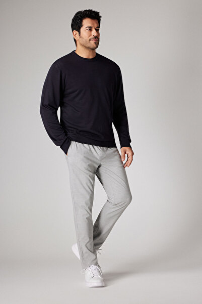 ALTINYILDIZ CLASSICS Erkek Lacivert Tüylenme Yapmayan Anti-pilling Standart Fit Normal Kesim Bisiklet Yaka Triko Kazak