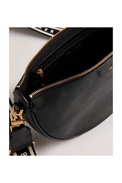 Ted Baker Webbing Leather Half Moon Crossbody Bag