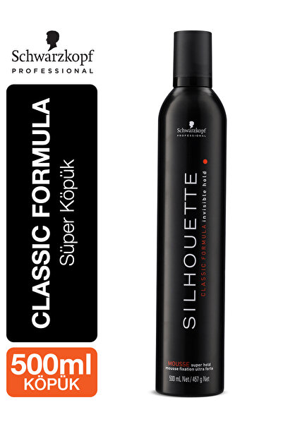 Silhouette Ekstra Tutucu Süper Saç Köpüğü - Extra Strong Mousse 500ml | Profesyonel