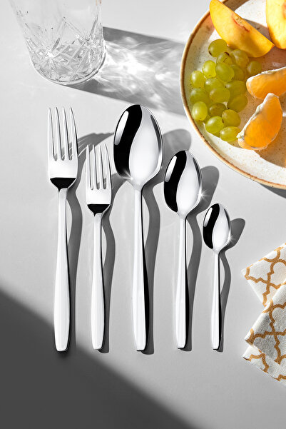 Nehir Sahra Plain 12-Piece 60 Piece Cutlery Set