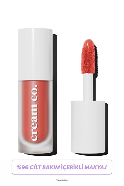 Cream Co. Allık Ruj Göz Farı Glow Tint Warm Peach | Nemlendirici Makyaj | 503 Şeftali | Hyaluronik Asit Peptit
