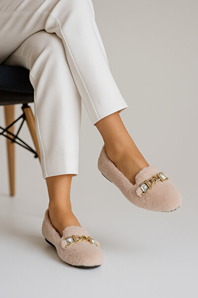 Beyond Women's Powder Stone Accessory Plush Home Slippers Byndvt02