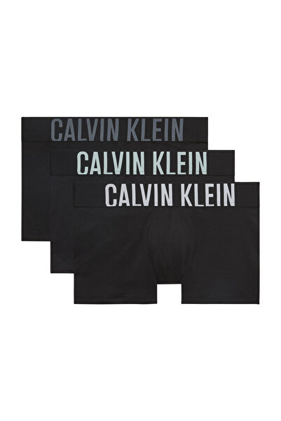 Calvin Klein Men Black Bodies W/ White/Aerial/Turbul Cotton Pack of 3 Trunk