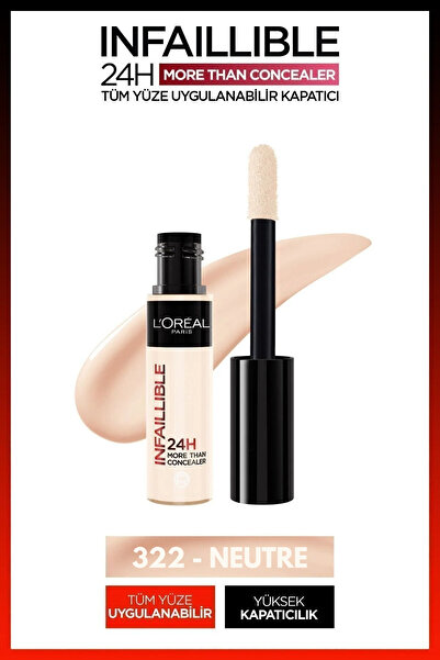 L'Oreal Paris Infaillible Tüm Yüze Uygulanabilir Kapatıcı 322 Neutre Concealer
