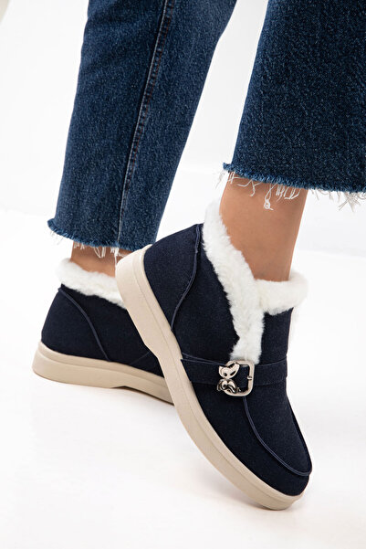 SOHO Lacivert Süet Kadın Bot & Bootie 19926