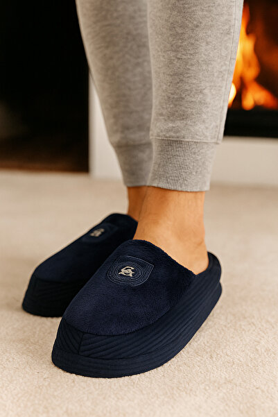 Beyond Сині чоловічі оксамитові тапочки BYNDKDF02