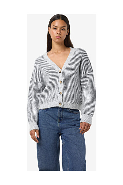 Noisy May NMDIMI L/S pletený kardigan s výstřihem do V, přední zapínání