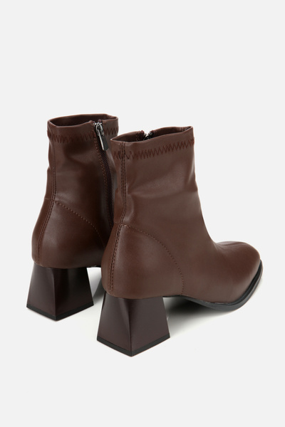 Yaya by Hotiç Kadın Kahverengi Strecth Kalın Topuklu Bot