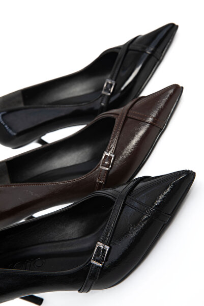 SOHO Brown Women's Classic Heeled Shoes 21177