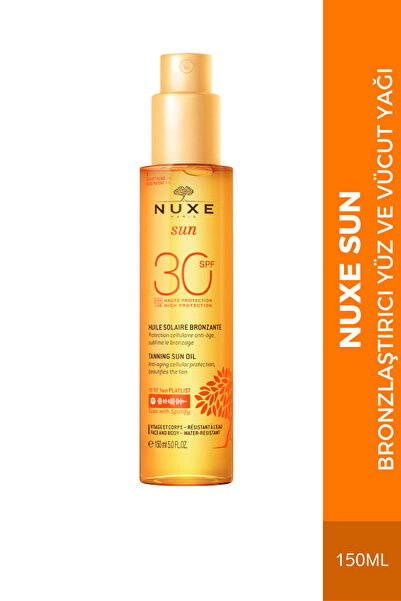 Nuxe Bronzlaştırıcı Yüz ve Vücut Yağı (SPF 30) 150 ml