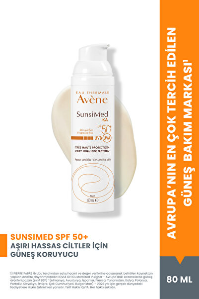 Avene Sunsimed Ka Spf50+ Sunscreen for Extreme Sensitive Skin 80 ml