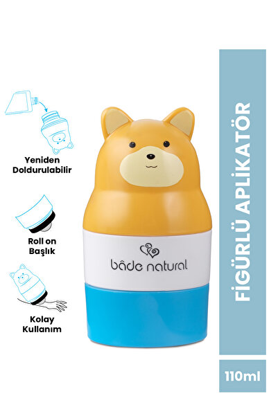 Bade Natural Sunscreen Lotion Applicator Bear Figured Refillable Roll on 110 ml