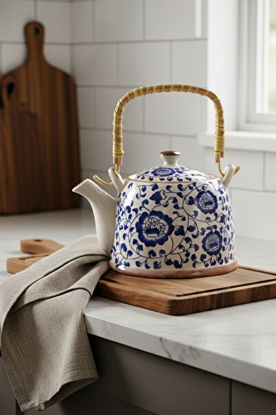 TRENDYOLMİLLA HOME Porcelain Patterned Teapot 750 ml Tphaw26Ml00000