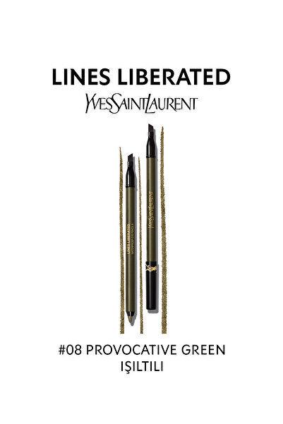 Yves Saint Laurent Lines Liberated Suya Dayanıklı Göz Kalemi 08 Provocative G...