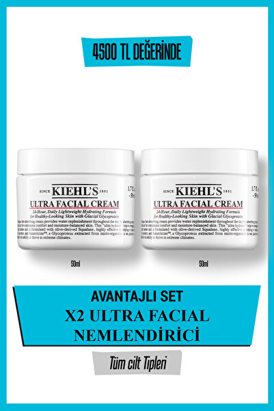 Kiehl's Ultra Facial Cream Nem İkilisi Seti Set
