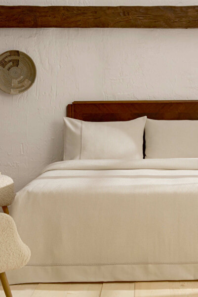 Karaca Home Elaris Double Bedspread Set Gray