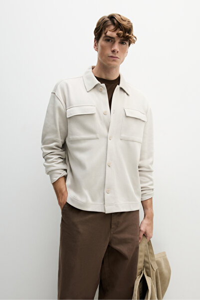 LEFTIES Ανδρικό μπλουζάκι με υφή και τσέπες