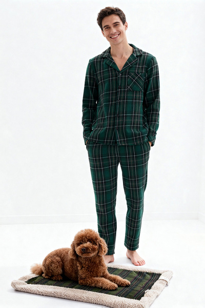 TRENDYOLMİLLA HOME Pet Plaid Patterned Plush Cat and Dog Bed 50X70Cm Tphaw26Kk00004