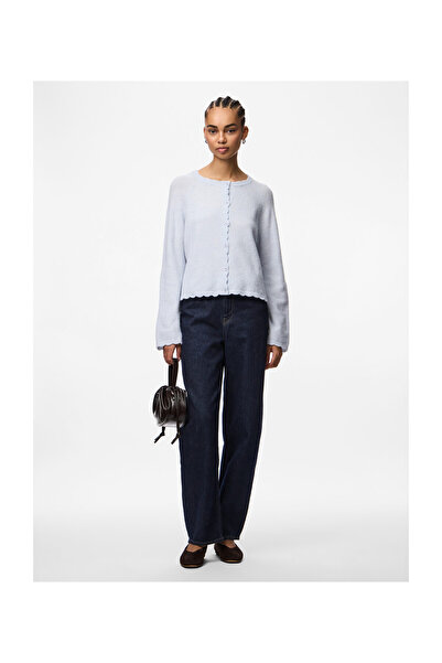 PIECES Pcrath Ls O-Neck Knit Cardigan Pwp Bc