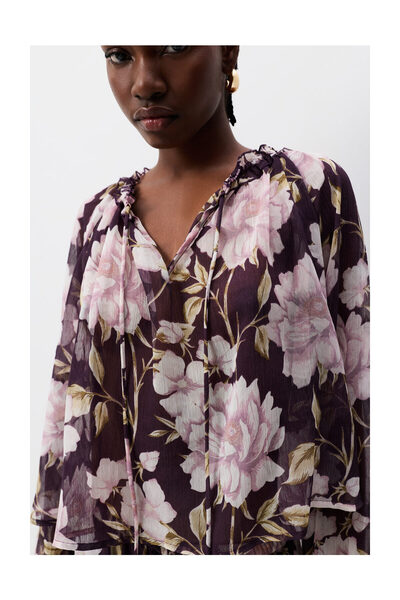 LEFTIES Kobieta Koszulka z siateczki w kropki