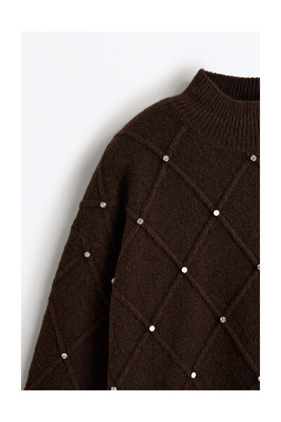 LEFTIES Dámský svetr s třpytivou aplikací