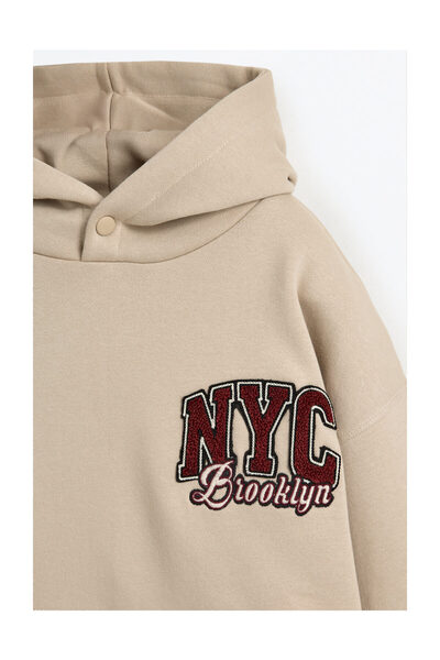 LEFTIES Dětská froté mikina s nášivkou