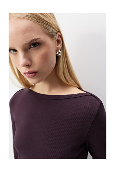 LEFTIES Woman Long Sleeve Ribbed T-Shirt