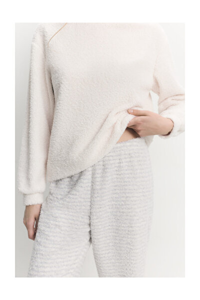 LEFTIES Női pizsama m/l bolyhos puha érintés