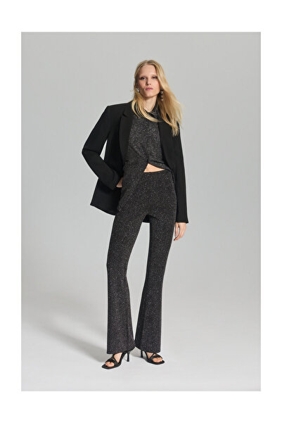 LEFTIES Woman Shimmery Bell Bottom Trousers