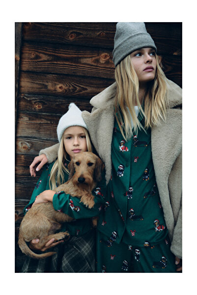 LEFTIES Woman Woman | Soft Dog Shirt-Style Pajamas