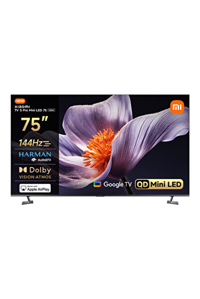 Xiaomi TV S Pro Mini LED 75 2026 – 75" 190 4K Ultra HD Mini LED 144 Hz Uydu Alıcılı Google Smart TV