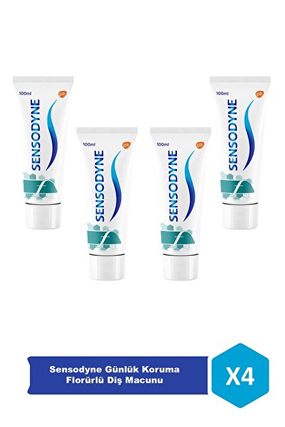 Sensodyne Günlük Koruma Florürlü Diş Macunu x 4