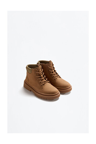 LEFTIES Gyerek bokacsizma kontrasztos gallérral