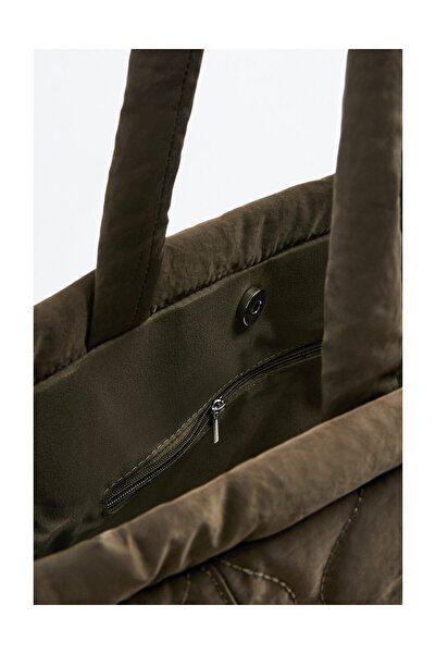 LEFTIES Woman Quilted Nylon Shopper Bag